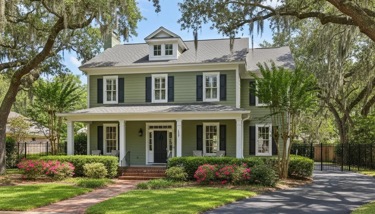 Freshly painted shutters with smooth, weather-resistant finish on home exterior in Lafayette, LA